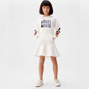 MANGO Disney Reversible Sequins Mickey Dress Sz 13/14 Yrs Old  164 cm NEW